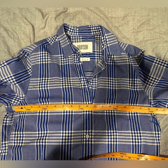 Grayson blue gingham button up - Picture 5 of 5